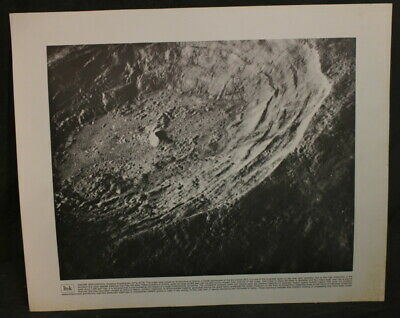 Vintage Itek Corporation Satelite Photograph - Crater Aristarchus