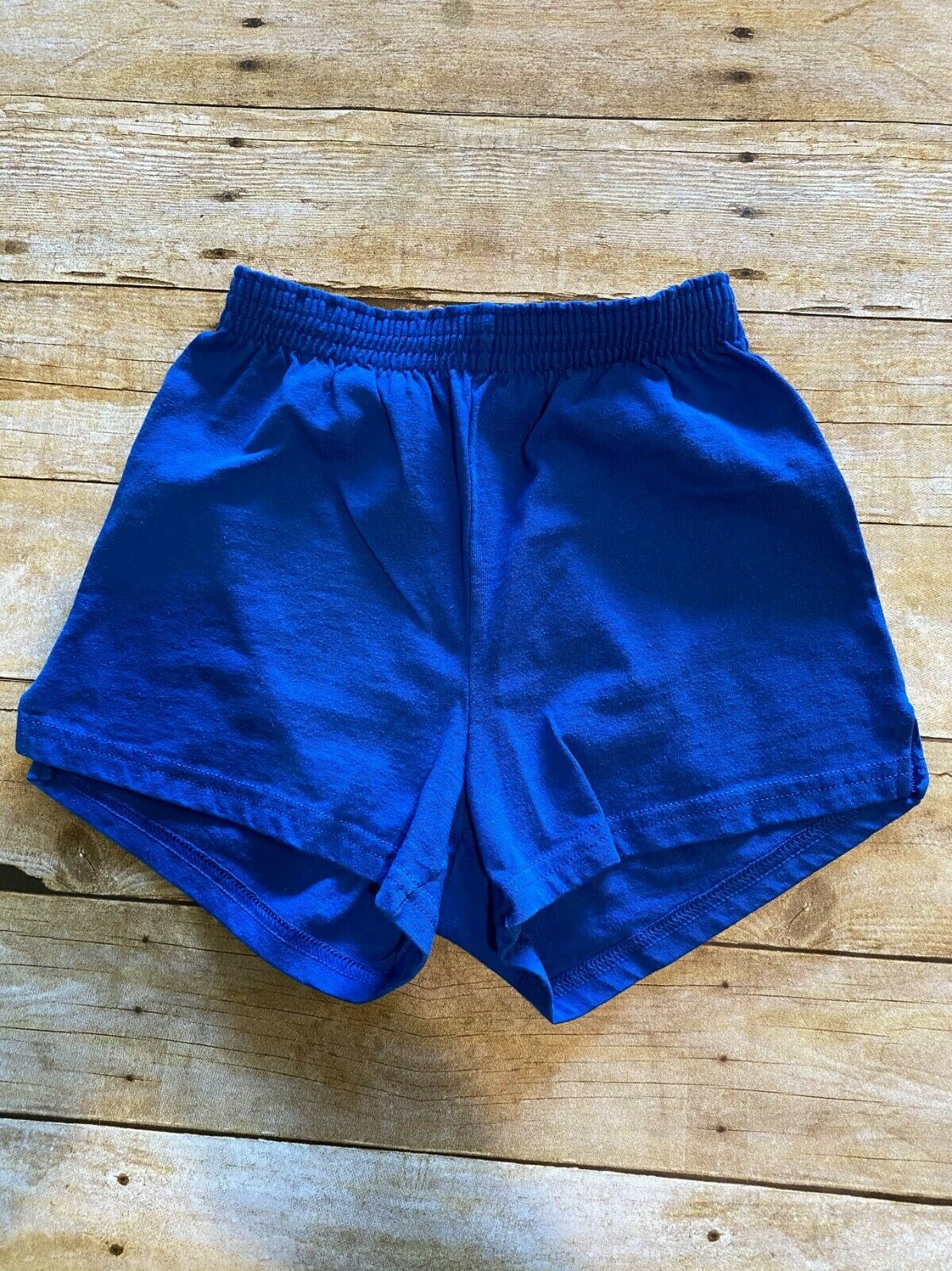 Soffe Youth L 12/14 Blue Cotton Blend Athletic Sports Shorts Free Ship